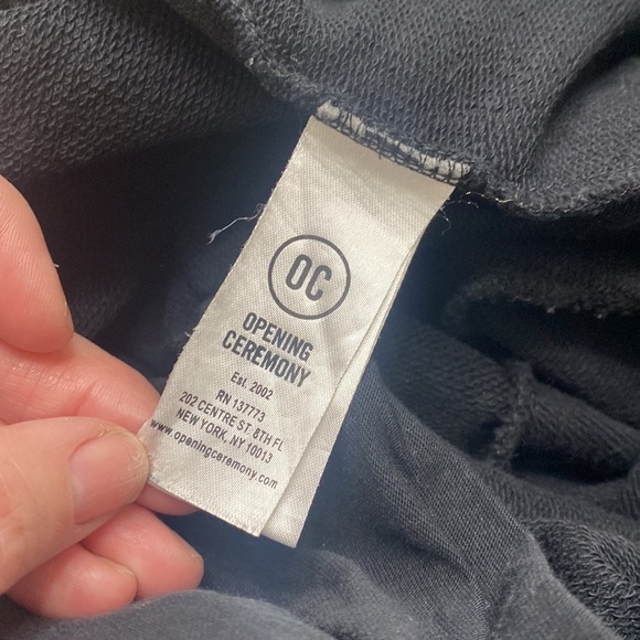 Opening Ceremony Roll down waistband spell out joggers size small.Black - Picture 10 of 12